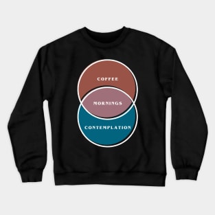 Stranger Things - Coffee & Contemplation Venn Diagram Crewneck Sweatshirt